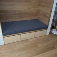 ヌックスペースクッション及びカバー製作しました。