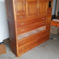 一間箪笥リペア　金具修正メンテナンスしました
